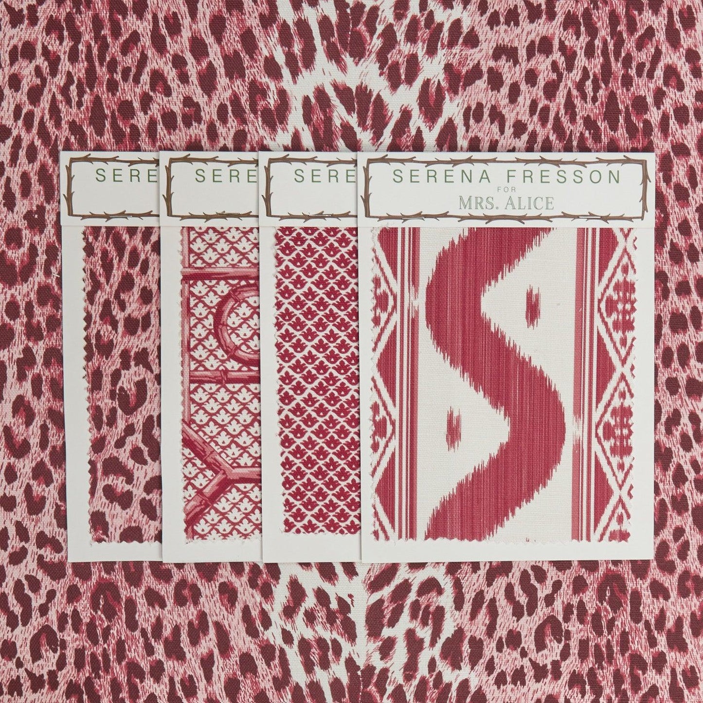 Raspberry Pink Leopard Fabric
