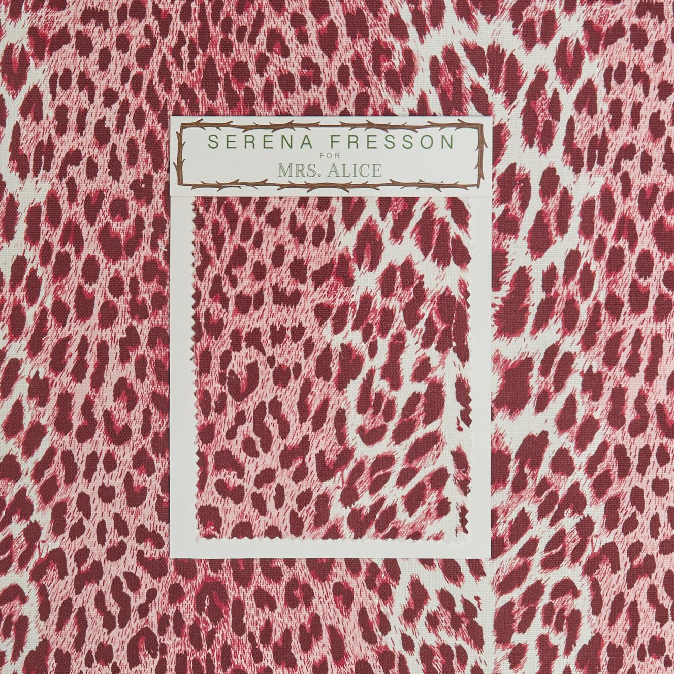 Raspberry Pink Leopard Fabric