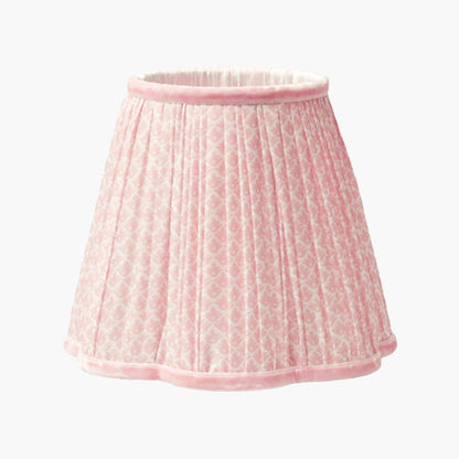 Square Rechargeable Lamp with Pink Lotus Shade (18cm)