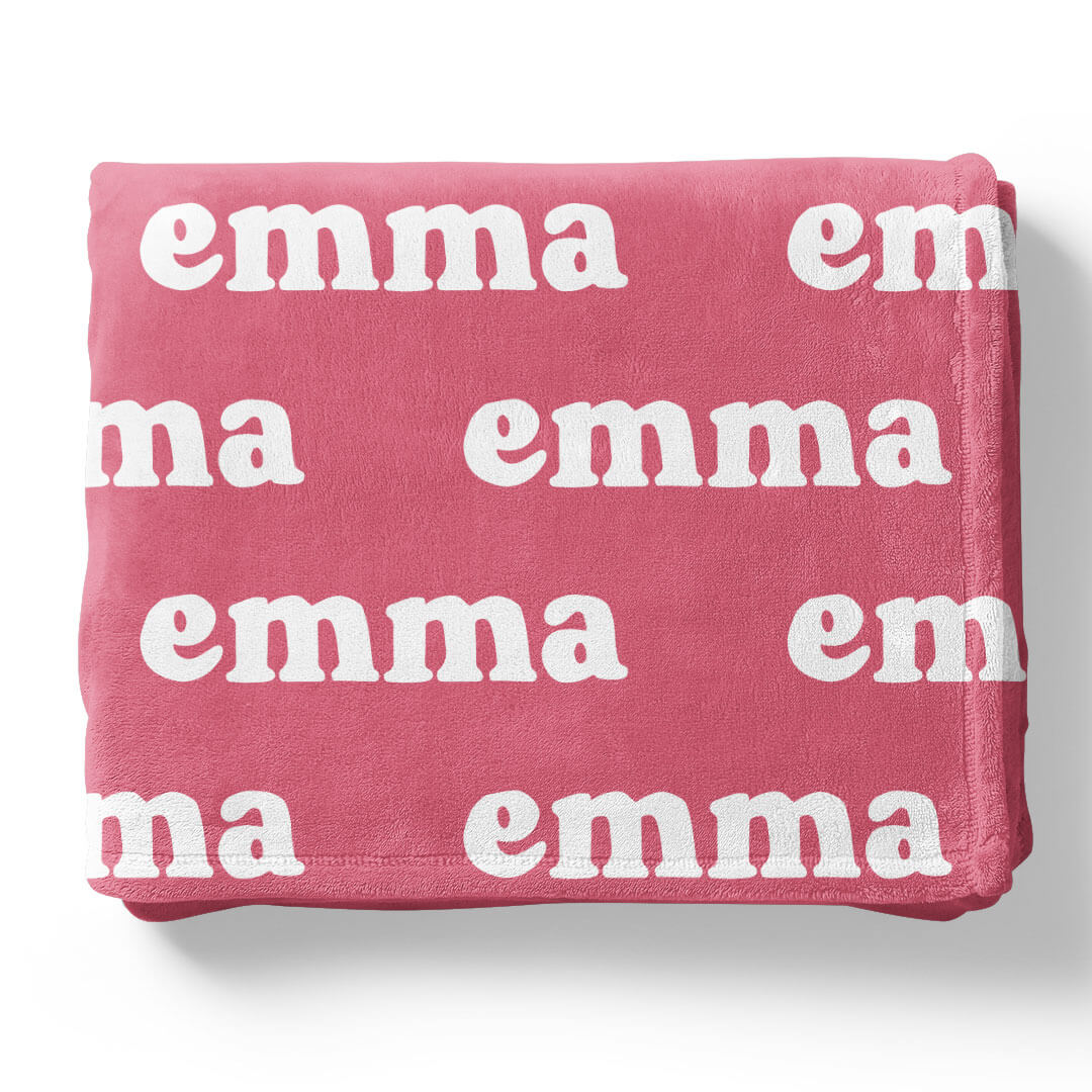 Candy Apple Personalized Color Blanket