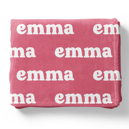 Candy Apple Personalized Color Blanket