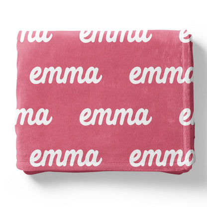 Candy Apple Personalized Color Blanket
