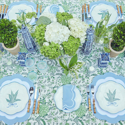 Blue Serena Appliqué Napkins (Set of 4)