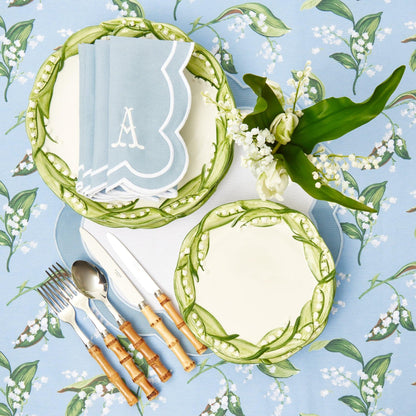 Blue Serena Appliqué Napkins (Set of 4)