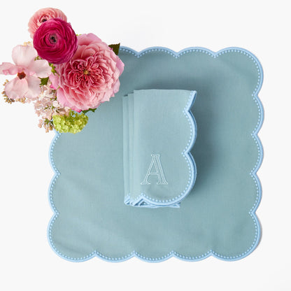 Bettina Blue Placemats & Napkins (Set of 4)