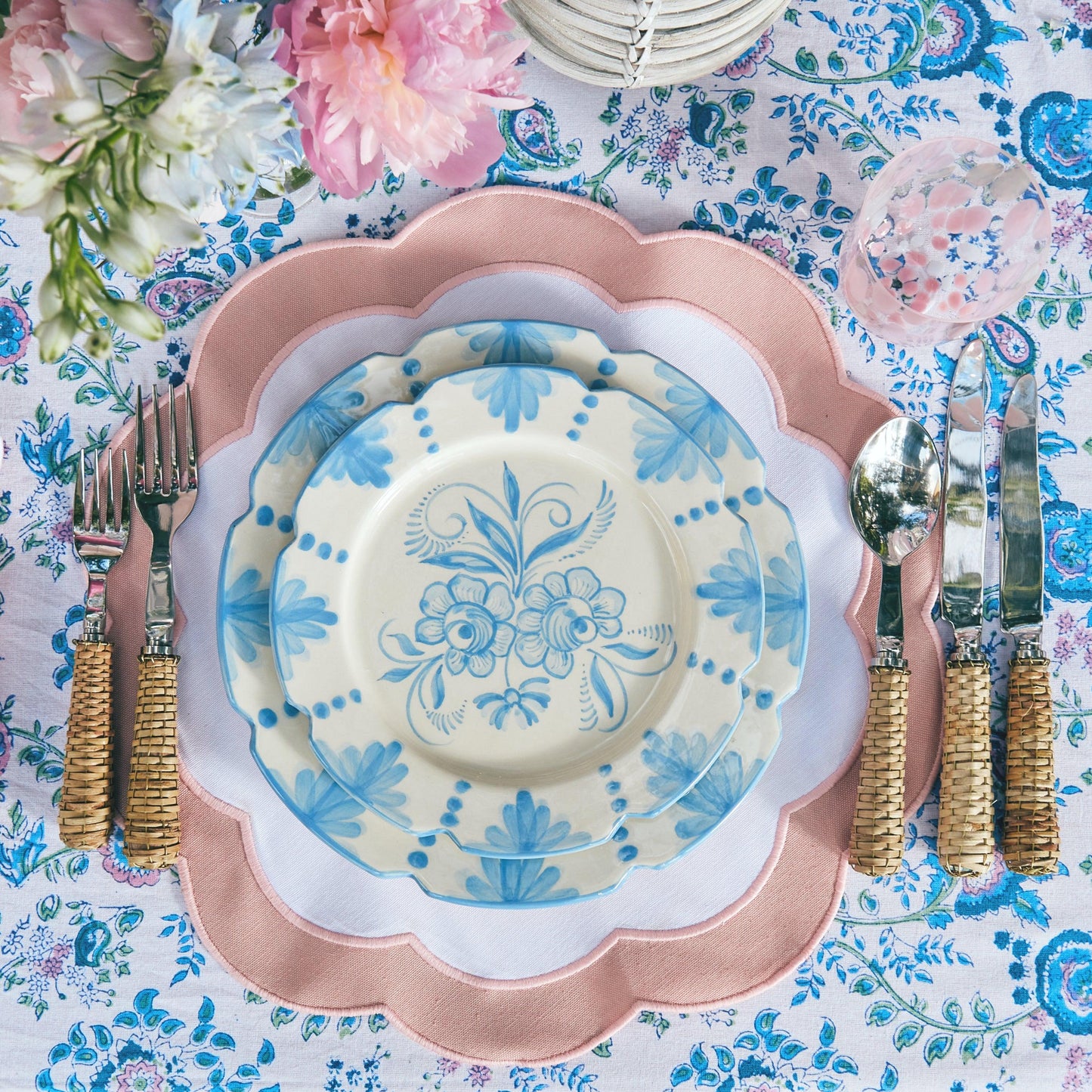 Seville Blue Gardênia Dinner Plate