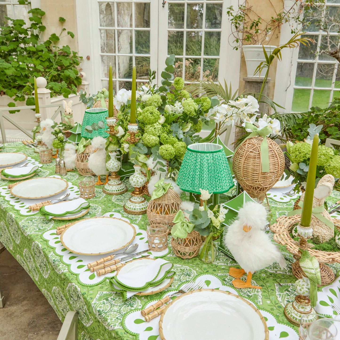 Green Parrot Candle Set