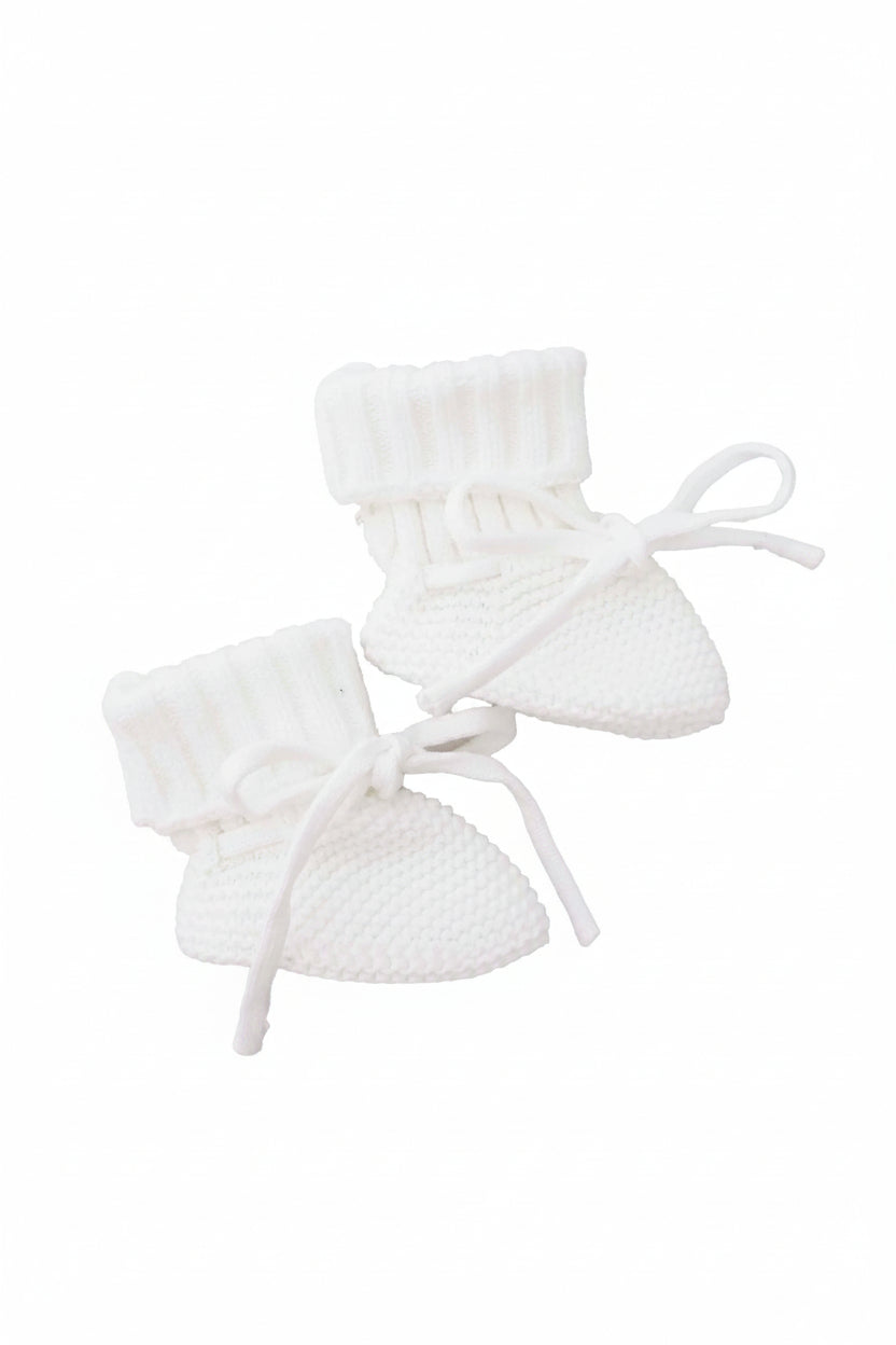 Knit Baby Booties | Sweet Neutrals