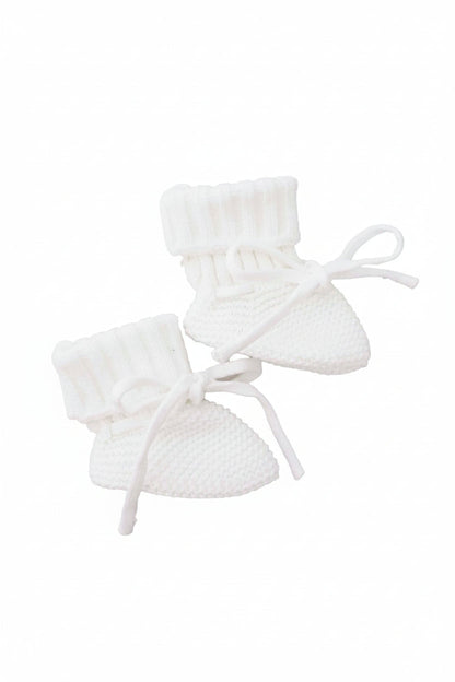 Knit Baby Booties | Sweet Neutrals