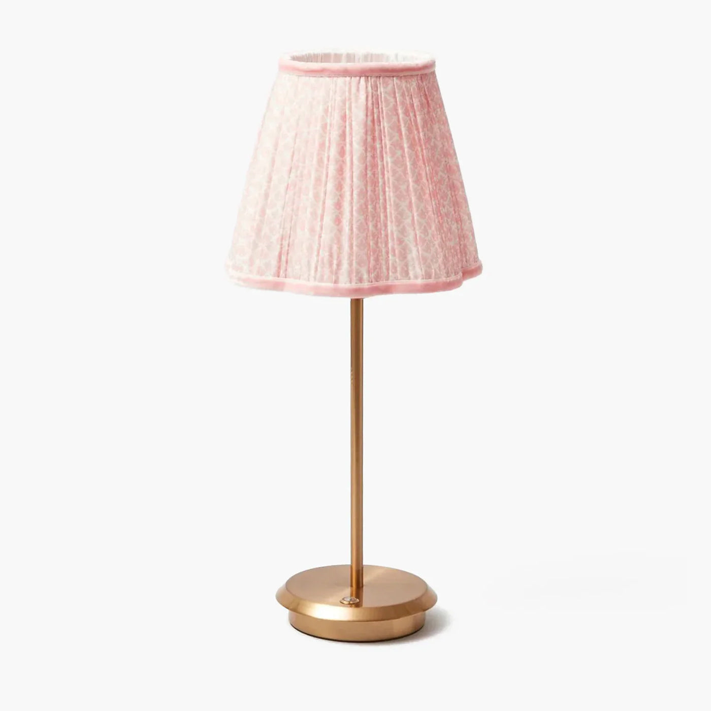Tall Rechargeable Lamp with Pink Lotus Shade (18cm)