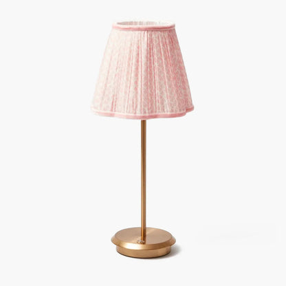 Tall Rechargeable Lamp with Pink Lotus Shade (18cm)