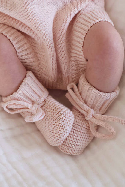 Knit Baby Booties | Sweet Neutrals