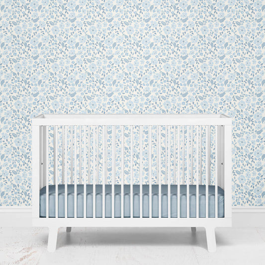 Botanical Blue Removable Wallpaper