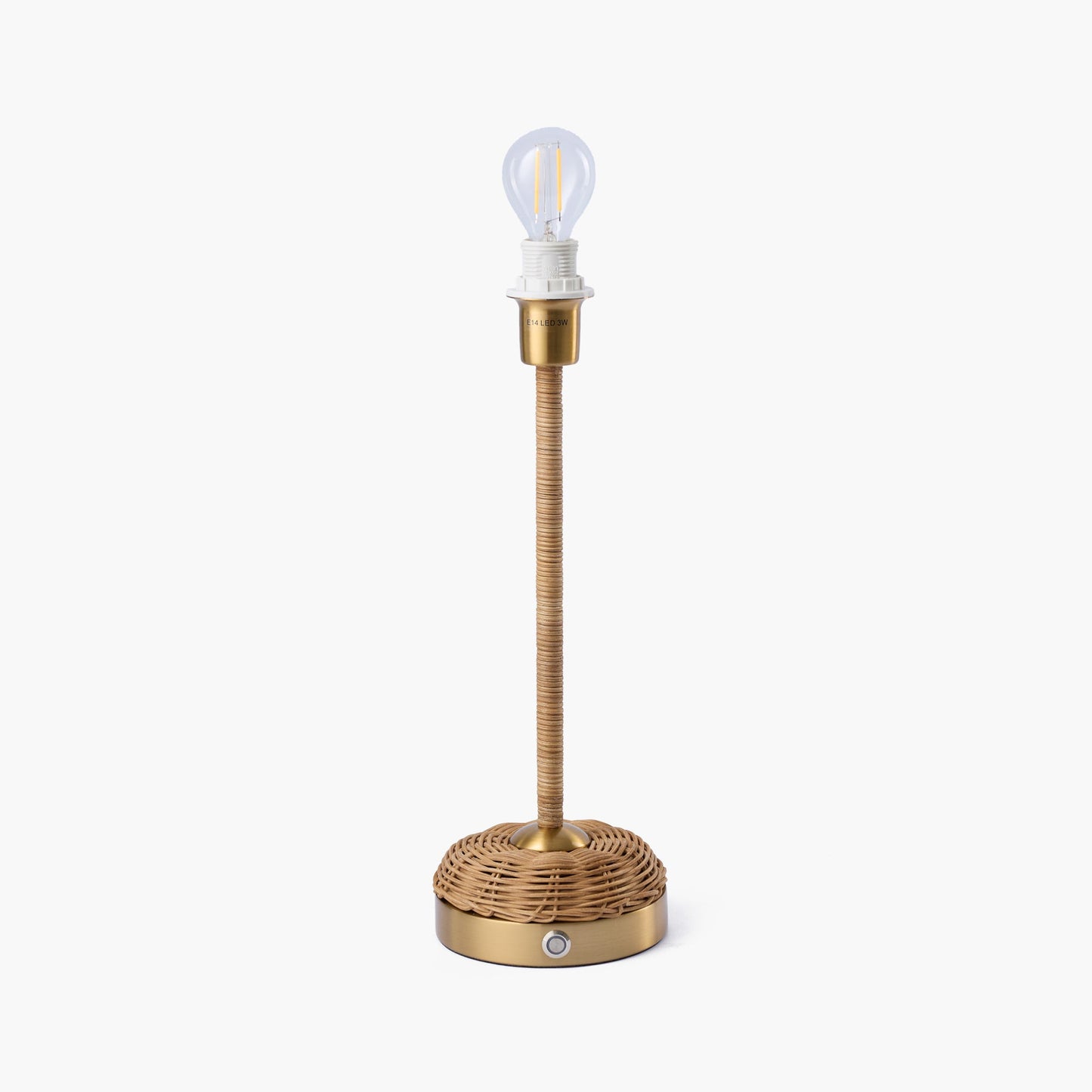 Rattan Ida Rechargeable Lamp with Natural Seagrass Shade (24cm)