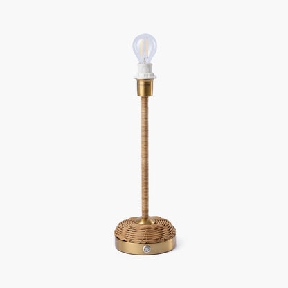 Rattan Ida Rechargeable Lamp with Natural Seagrass Shade (24cm)