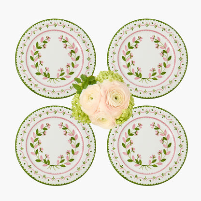 Green & Pink Josephine Garland Starter Plates (Set of 4)