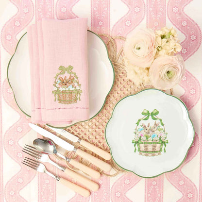 Pink & Green Eloise Linen Placemats (Set of 4)