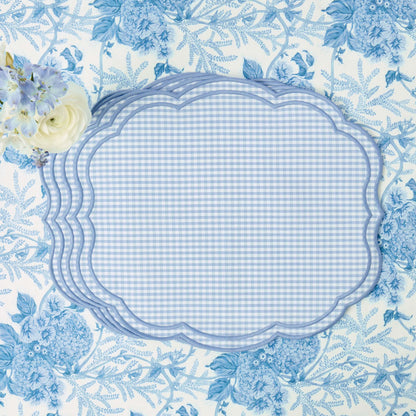 Blue Eloise Gingham Placemats (Set of 4)