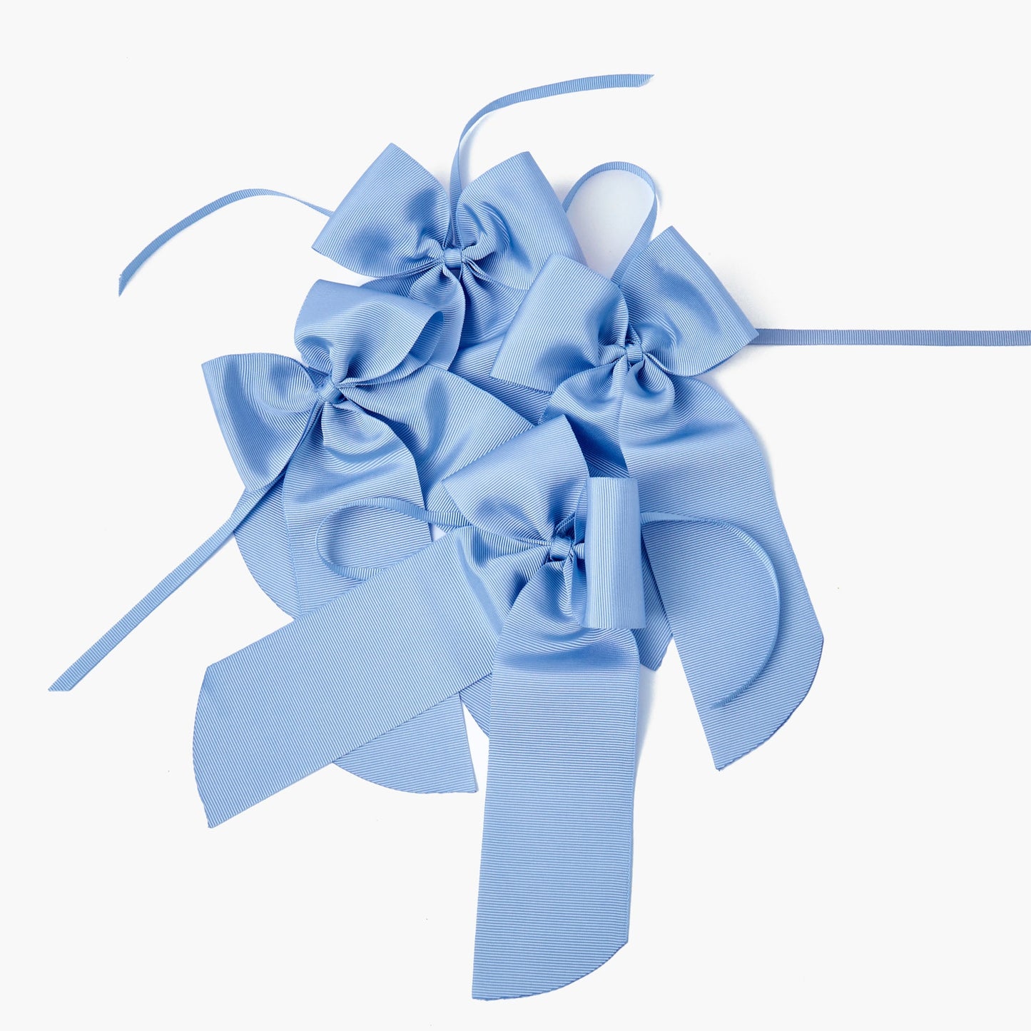 Blue Grosgrain Bows (Set of 4)