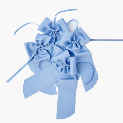 Blue Grosgrain Bows (Set of 4)