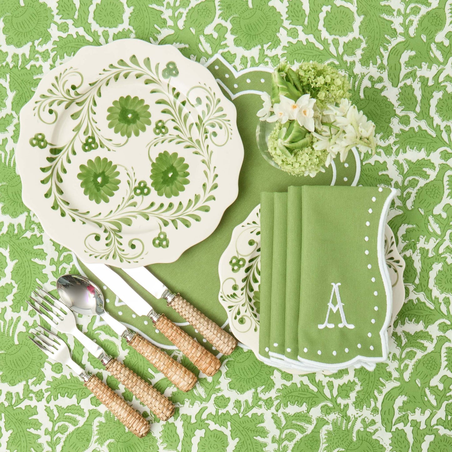 Evergreen Flowers Dinner Plate