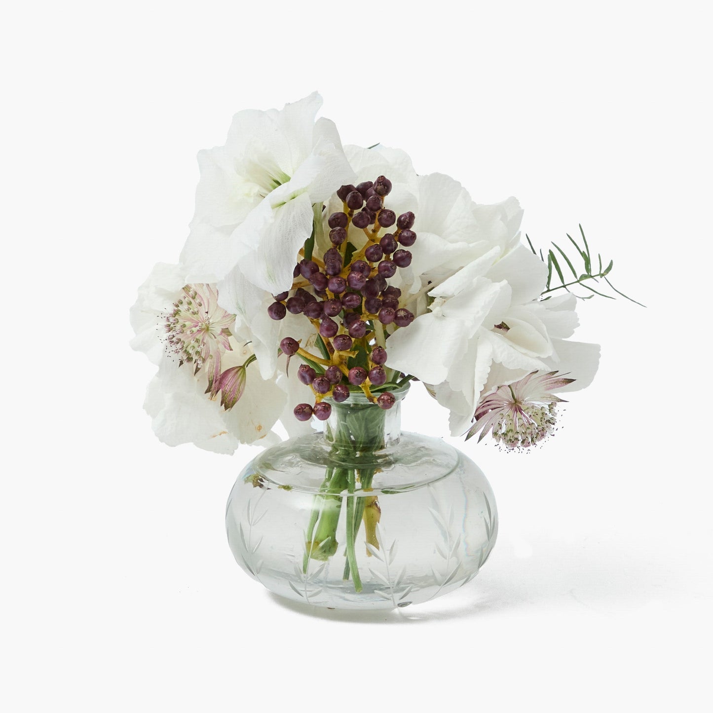 Engraved Vases (Trio)