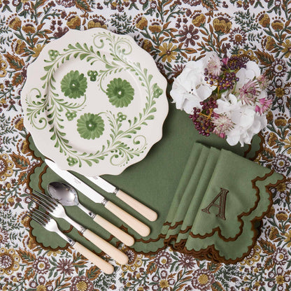 Evergreen Flowers Dinner Plate