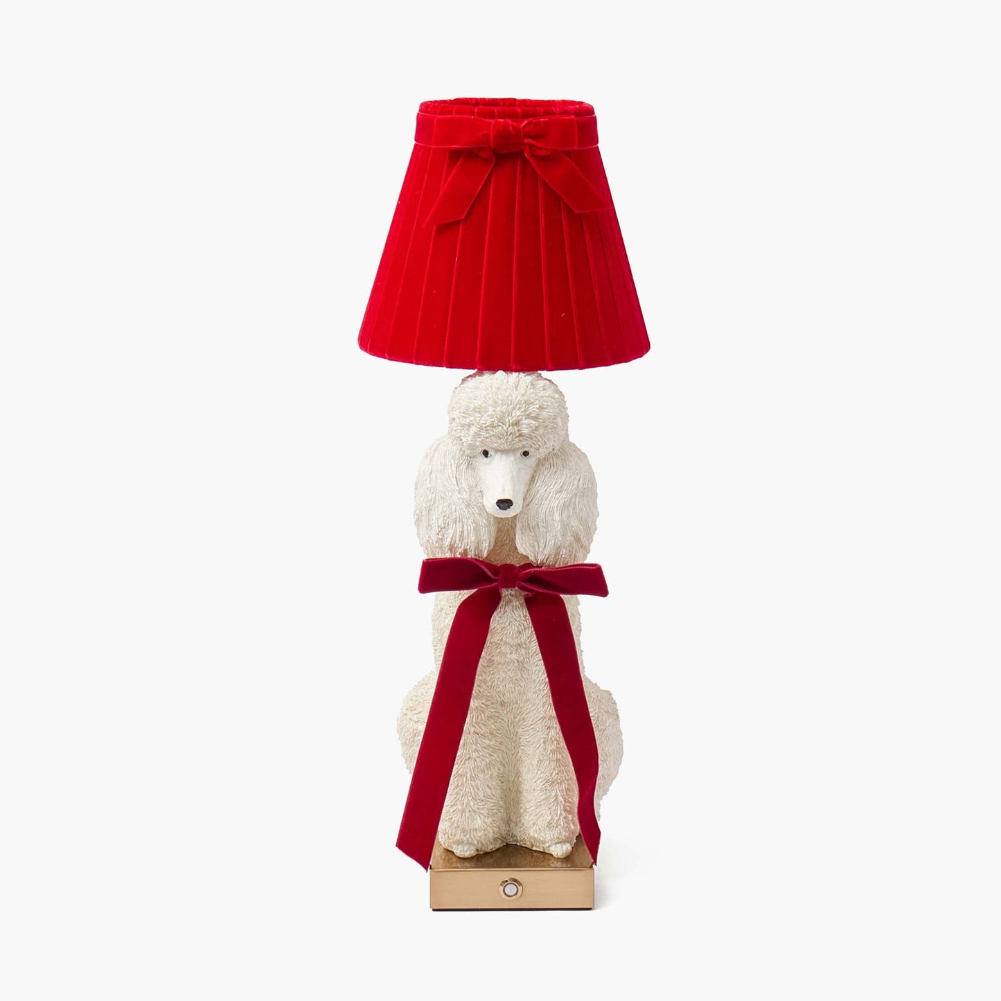 Red Velvet Bow Lampshade (18cm)