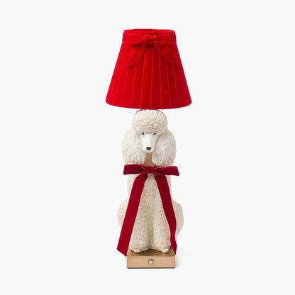 Red Velvet Bow Lampshade (18cm)