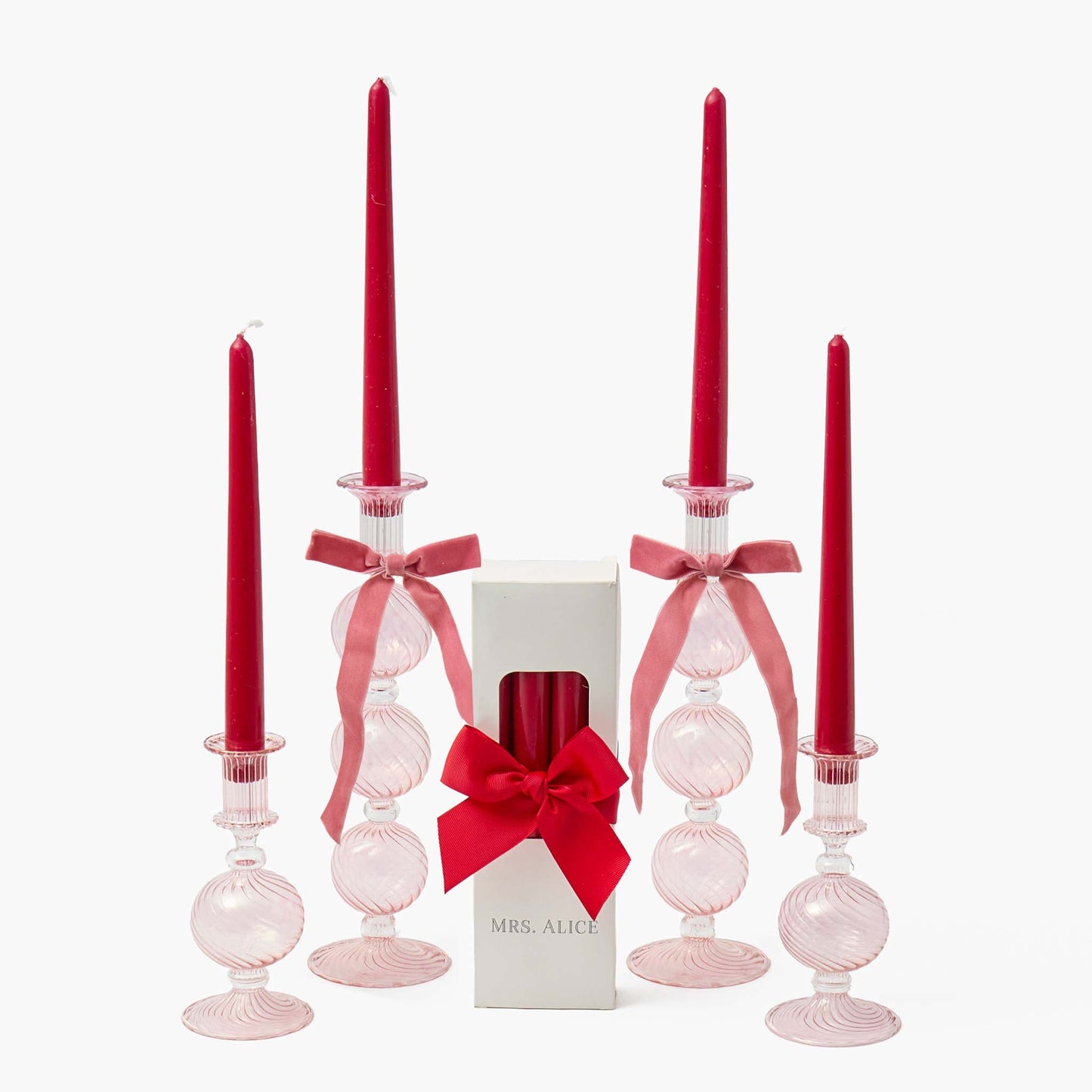 Red Berry Candles (Set of 8)