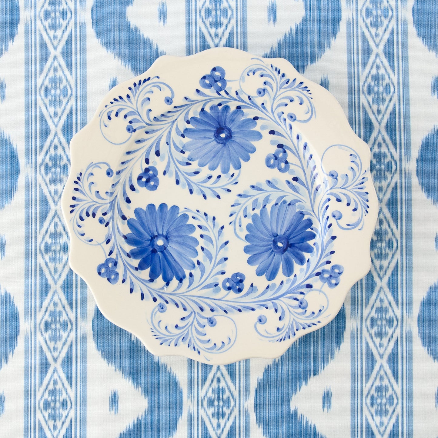 Blue Flowers Dinner Plates (Set of 4)