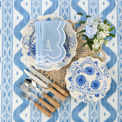 Blue Flowers Starter Plates (Set of 4)