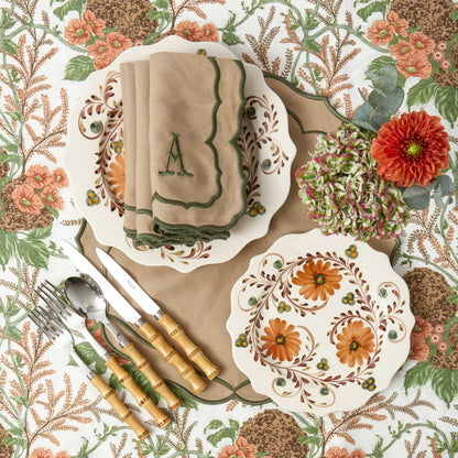 Sand & Green Elizabeth Placemats (Set of 4)