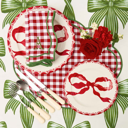 Red & Green Felix Gingham Napkins (Set of 4)