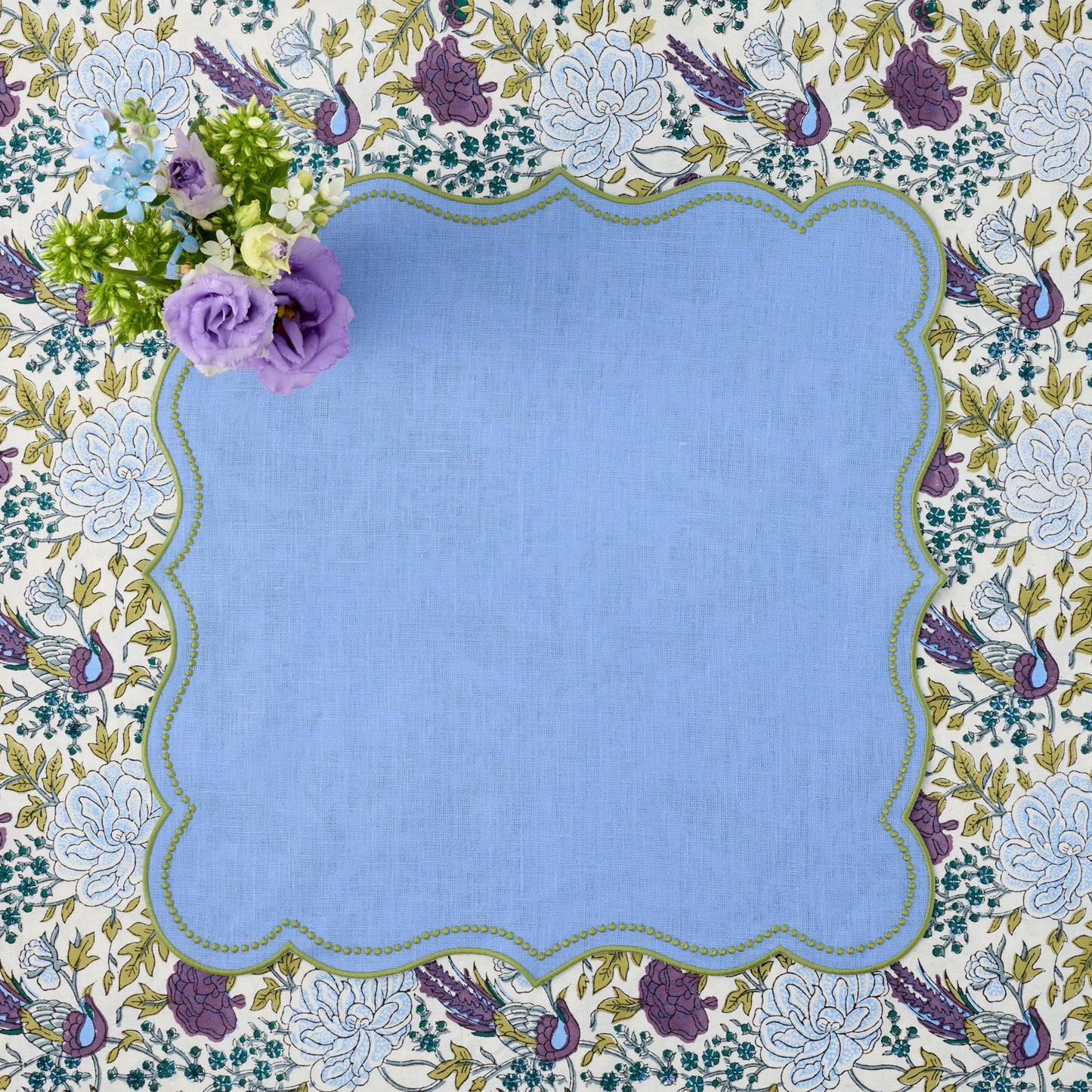 Bluebell & Green Eloise Linen Napkins (Set of 4)