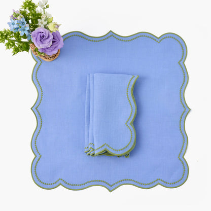 Bluebell & Green Eloise Linen Napkins (Set of 4)