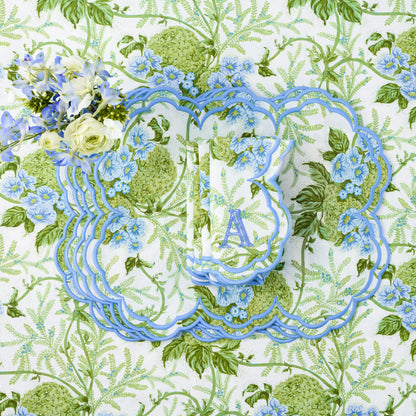 Green & Blue Lady Isabella's Garden Placemats & Napkins (Set of 4)