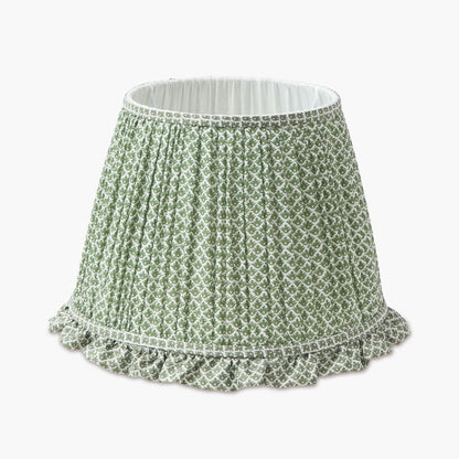 Olive Lotus Ruffle Lampshade (30cm)