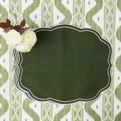 Forest Green Eloise Linen Placemats (Set of 4)
