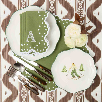 Chocolate Ikat Tablecloth