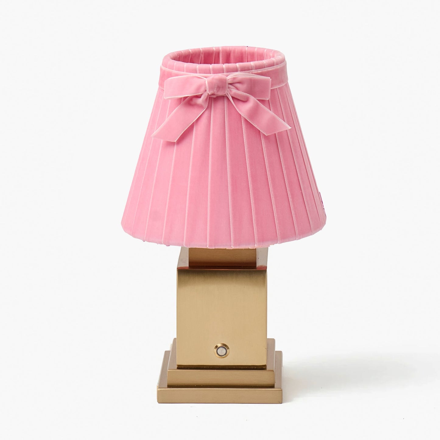 Pink Velvet Bow Lampshade (18cm)